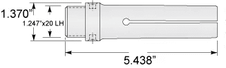 1 Gridley Feed Finger 1-1/64 Round Overcapacity